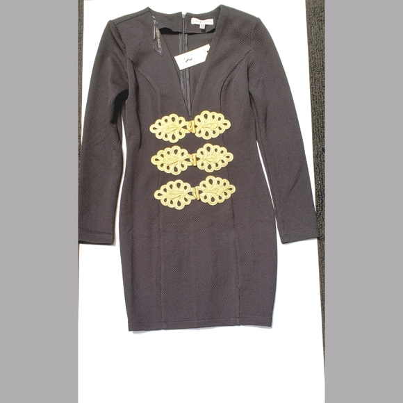 Rare London braid trim bodycon dress - Picture 4 of 5